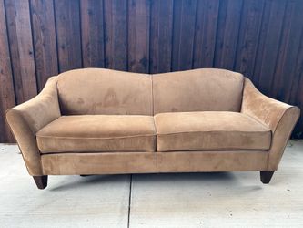 LAZBOY Like New 83” Wide Sofa Coffee Color Stain Resistant Fabric