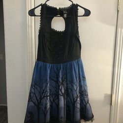 Hot Topic Black Corset Alice In Wonderland Dress