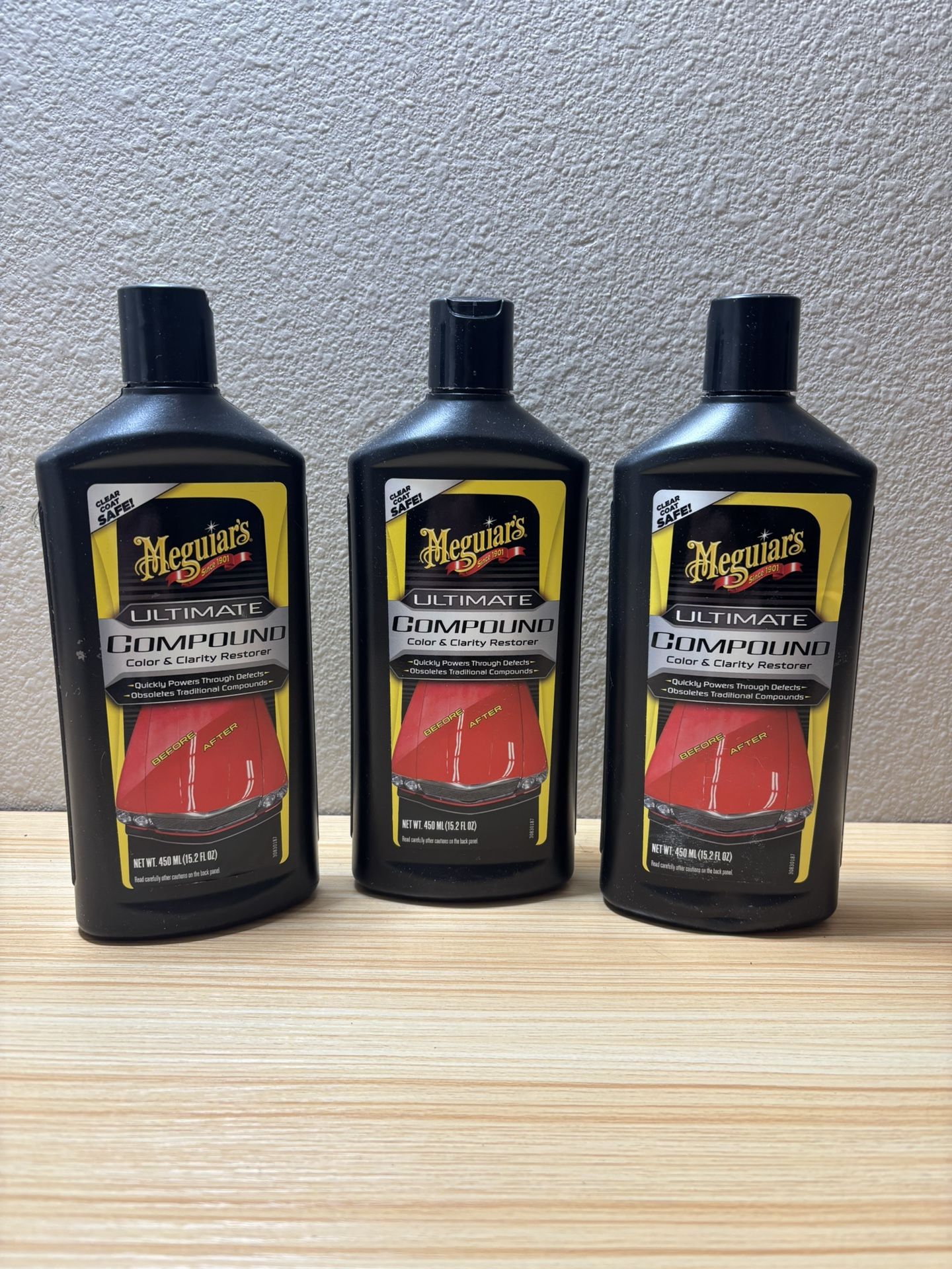 3 bottles of Meguiar’s Ultimate Compound