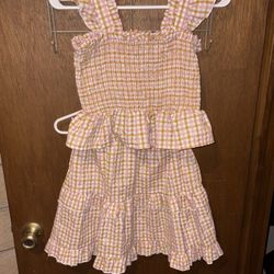 Girls "ByBy" Shirt And Skirt Set : Size 14 
