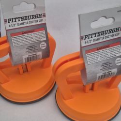 2Pittsburgh 4-1/2" Diameter Suction Cup – Lot of 2