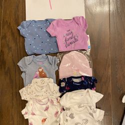 NB Baby Cloth(size P) 8 Pieces Plus On Hat-$3