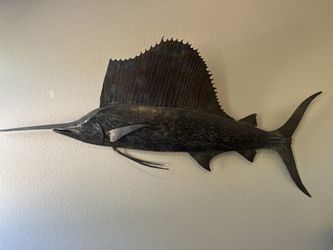 Wall Art Of Metal Handmade Swordfish 