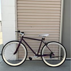 Fixie Bike with Freewheel Gear - Bright front and Rear Lights