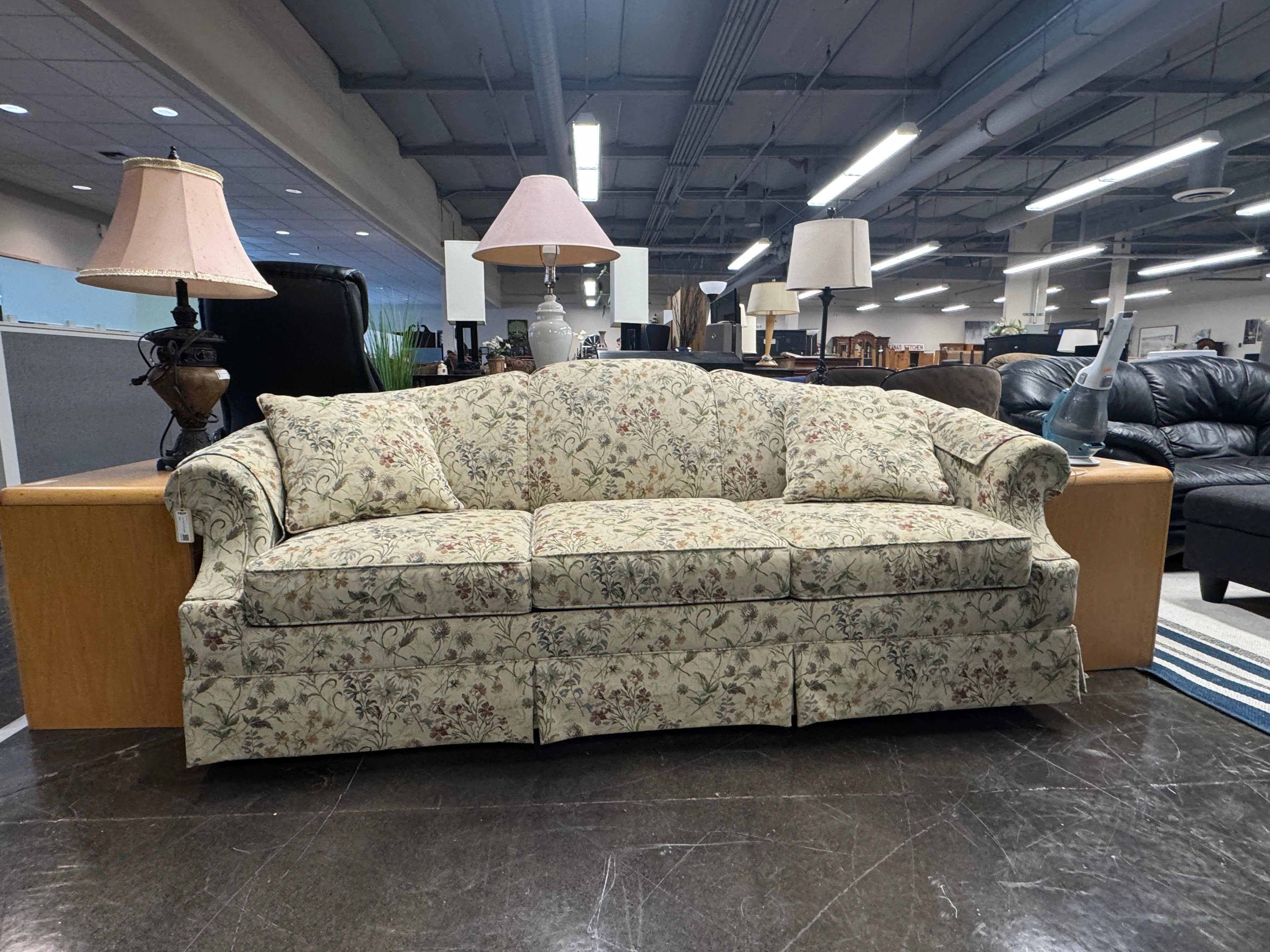Floral Sofa Couch Flexsteel