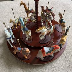 Vintage Franklin Mint Carousel 
