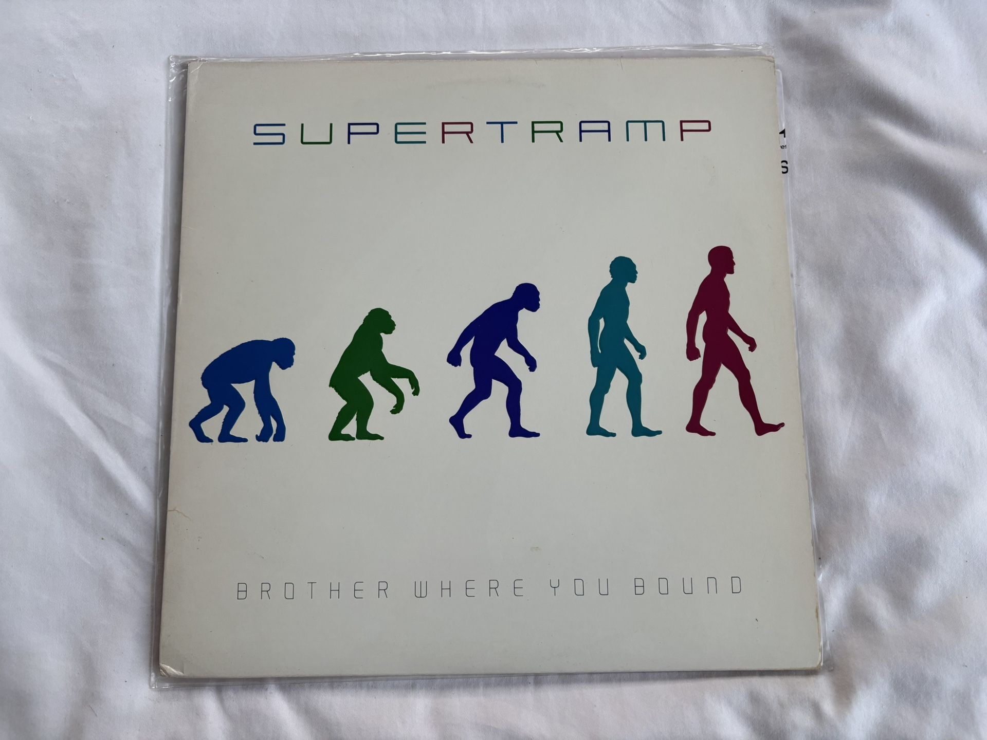 SuperTramp Brother Where You Bound  LP Vinyl Record embossed 1985 A&M records