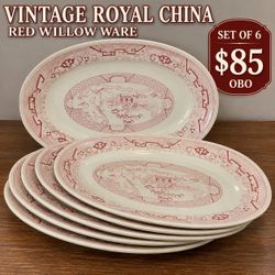 Vintage Royal China Red Willow Ware – Set of 6 – $85 OBO
Beautiful vintage