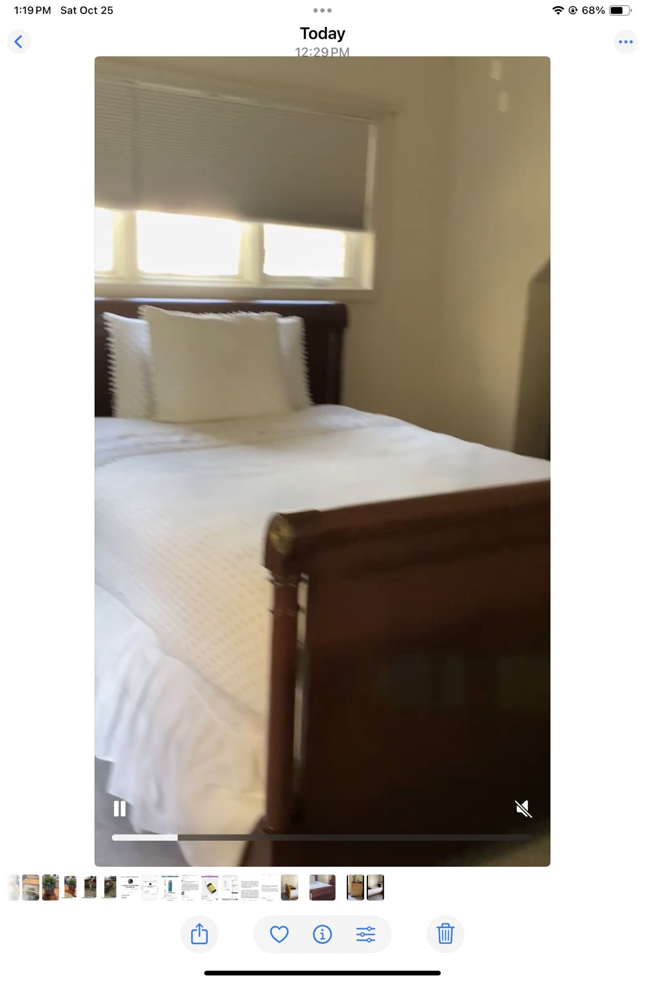 Vintage Mahogany Wood Bedroom Set - Bed, Chest of Drawers & Dresser