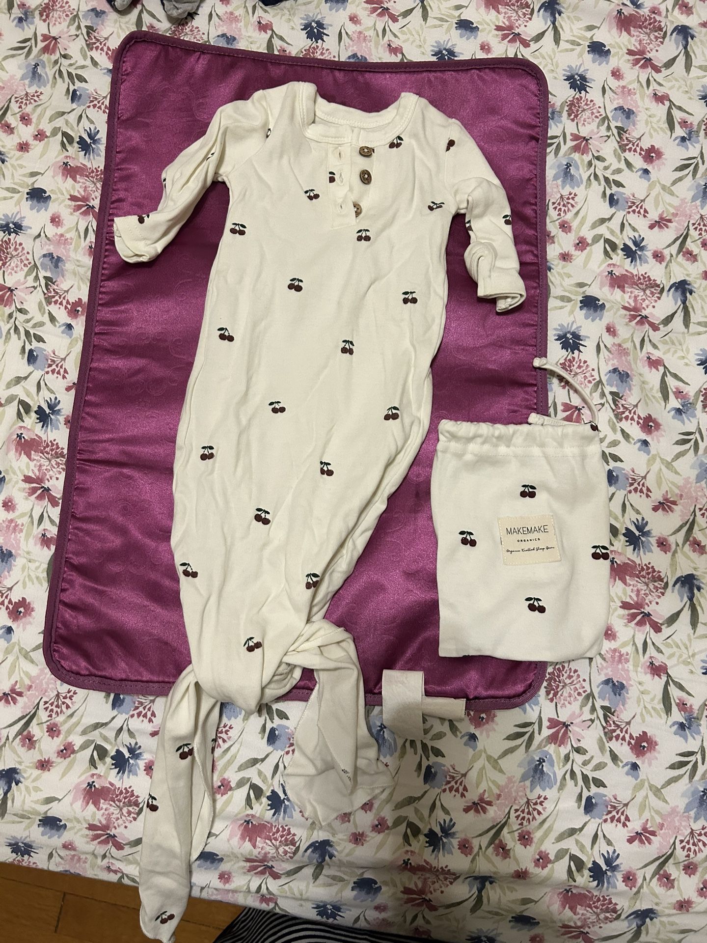 New Organic Cotton Knotted Gown0-3
