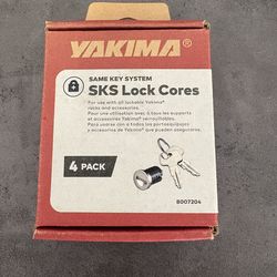 Yakima SKS Lock Cores - hset of 4 with keys - like new