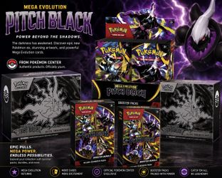 Pitch Black Pokémon Center (2x PC etb, 2x bundles, 1x booster box)