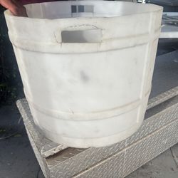 White plastic container