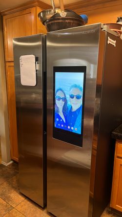 27cu stainless steel side-by-side refrigerator Samsung