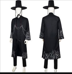 Kids K-POP Demon Hunters Saja Boys Jinu Cosplay Costume Wig Party Full Outfits