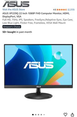 ASU LCD 22 inch Computer Monitor.