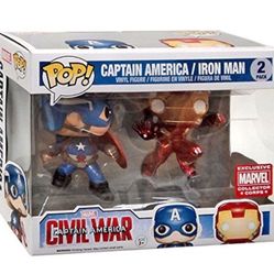 Funko POP - Marvel Captain America & Iron Man Exclusive 2-Pack