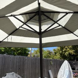 Beach Umbrella Brand New Never Been Used It’s  A 7.5 Feet Tall And 7 Foot Wide