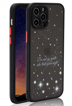 iPhone 12 Pro Frosted Case-Do Not Go Gentle Into That Good Night Starry Sky