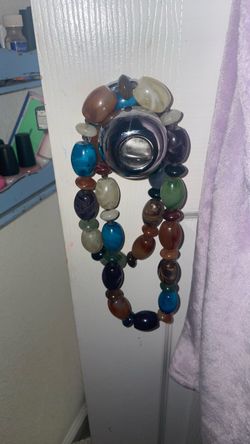 Multicolor Stone Bead Necklace