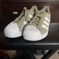 Adidas Superstar Green Suede 