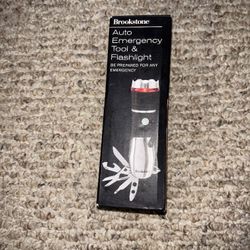 Brookstone Auto Emergency Tool & Flashlight