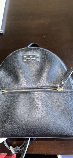Kate Spade New York Black Pebbled Leather Mini Backpack