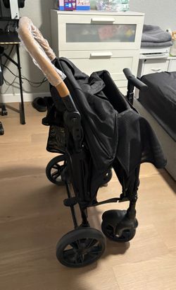 Stroller wagon for 2 kids lightweight travel folding pus