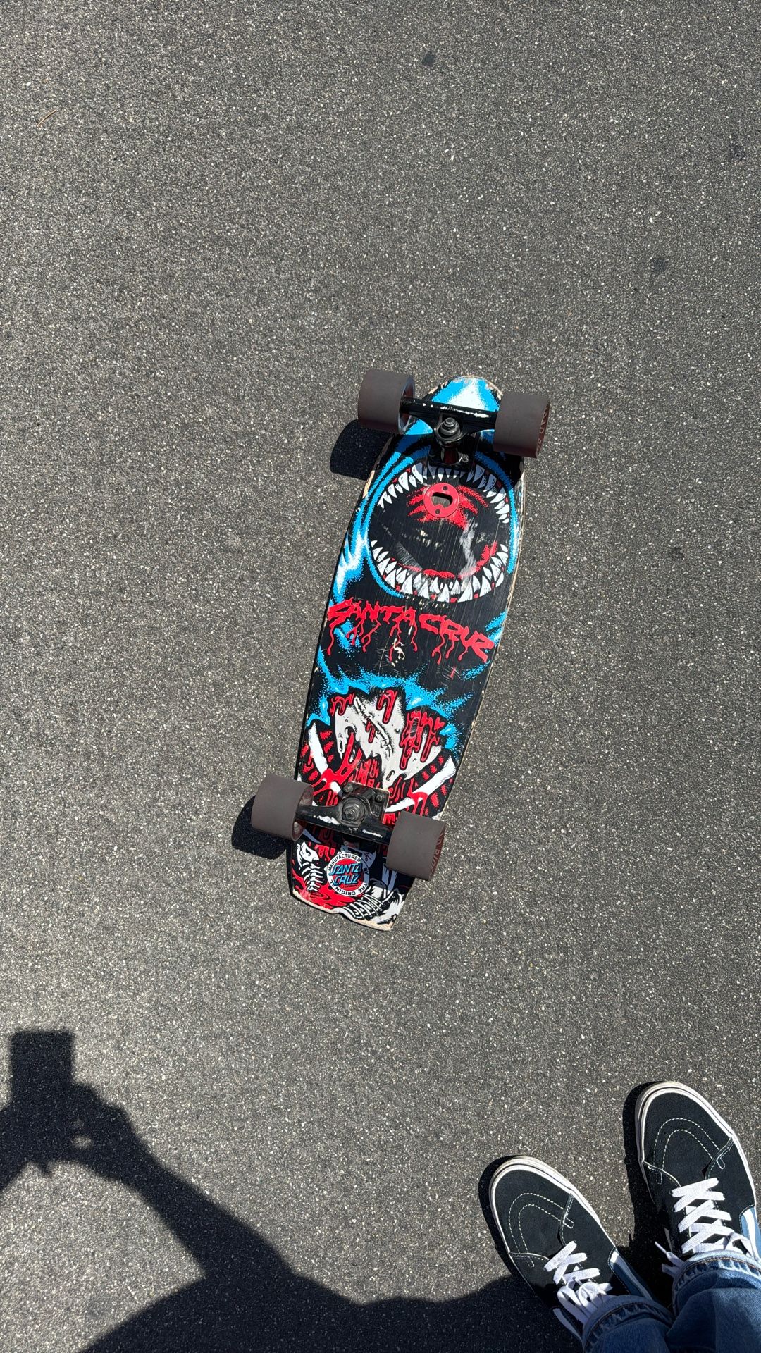 Vintage Santa Cruz Skateboard, Sharktooth , Bottle Opener