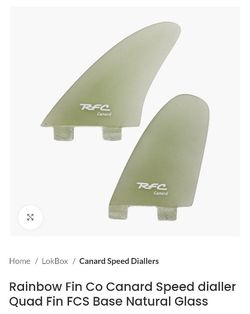 ISO Rear Speed Dialer FCS Replacement Fin