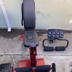 Gym Equipment Adjustable red Bench 