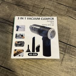 3-in-1 Portable Mini Vacuum Cleaner (Brand New)