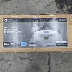 
Commercial Electric Multi-Lumen LED Industrial High Bay Light (14"