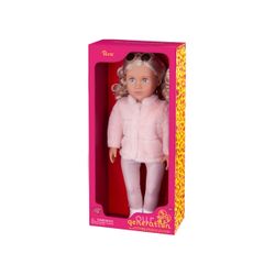 Our Generation Ava - Pink Faux Fur Coat - New