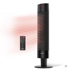 Lasko Ceramic Pedestal Heater with Remote Control: 1500W, Adjustable Thermostat, Portable, LED Display, ETL Listed