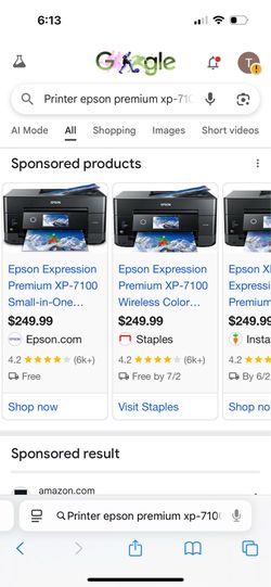 Printer epson cup-7100