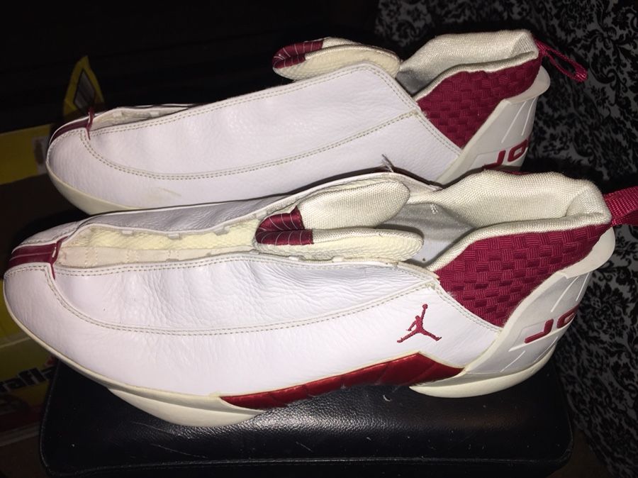 Air Jordan 15 (XV) Original (OG) Low-White/Deep Red size 16 US
