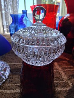 Vintage D'Adriana candy dish with lid