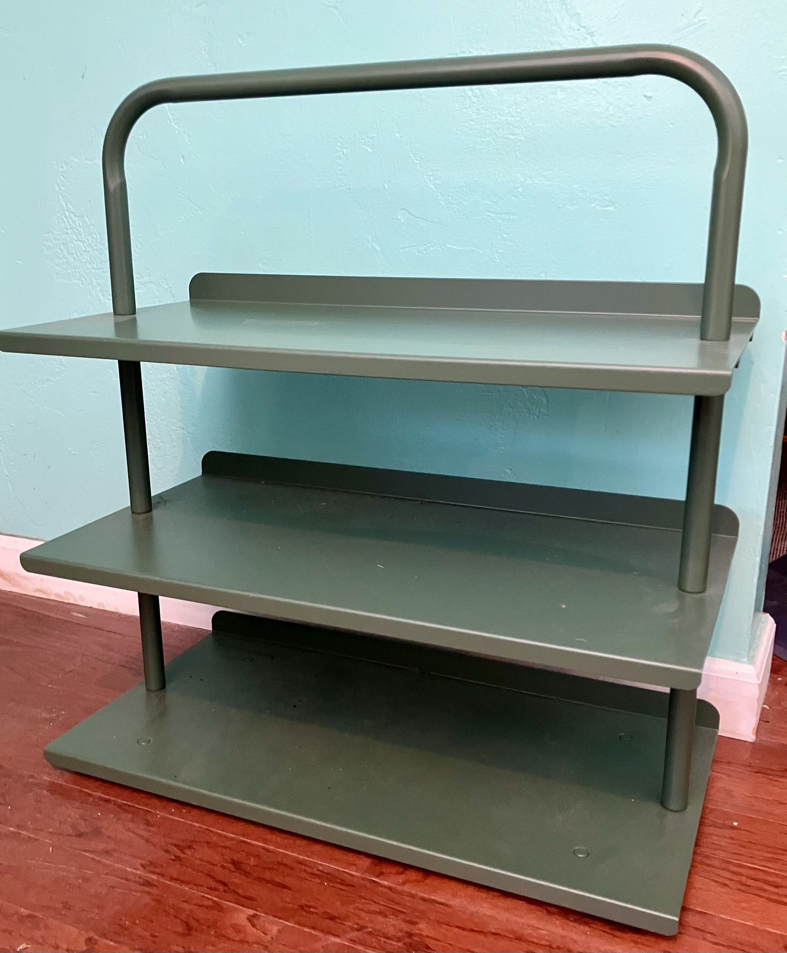 The Container Store Tiered Metal Rack - Green