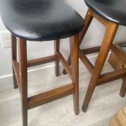 2 Mid Century Style Barstools 