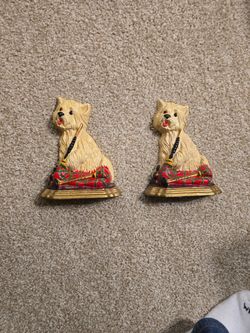 Vintage Cast Iron Dog Door Stop