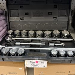 Pittsburgh 20 Piece Jumbo Socket Set 3/4” Drive 7/8”-2”