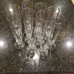 10 Warsteiner Pilsner Glasses