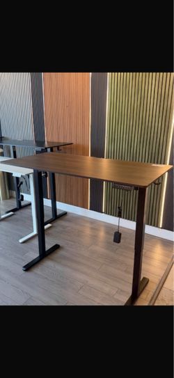 55x28 Walnut Electric Standing Desk (I have lot of other desk sizes and colors 😀)