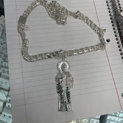 Chino Link Silver Chain