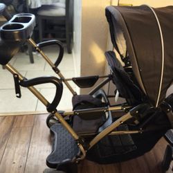 Baby Double Stroller And Swing