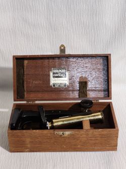 Antique Halpert & Fryxell monocular microscope