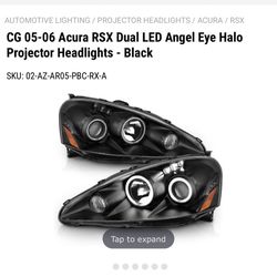 ACURA RSX 06 HEADLIGHTS HALO