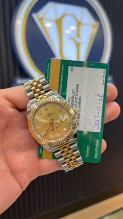 Rolex Datejust 41MM Champagne Diamond Dial 2017