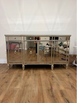 Mirrored Sideboard Buffet Cabinet